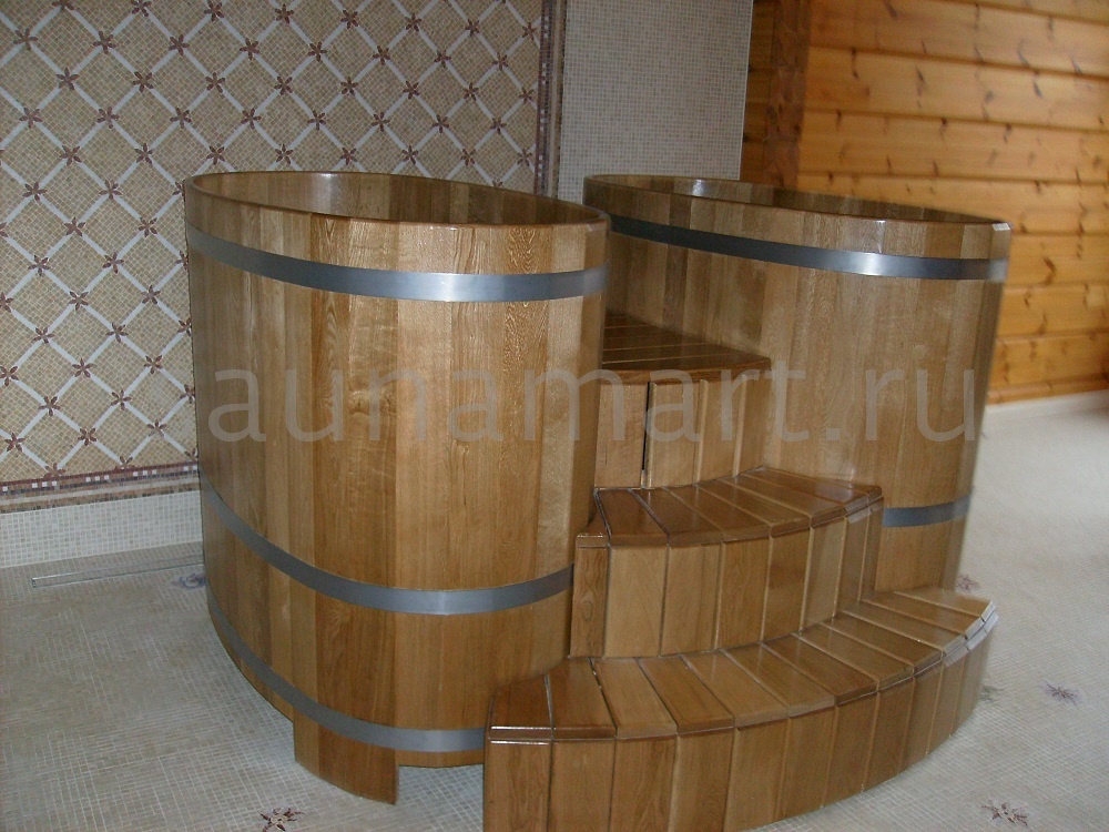 Купель овальная из дуба 1.0 х0.7 х1.0 без покрытия CityWood Купель овальная из дуба 1.0 х0.7 х1.0 без покрытия CityWood