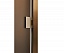 Дверь стеклянная Grandis GS 680*1990 (Anodize Brasch) Бронзовая матовая  правая