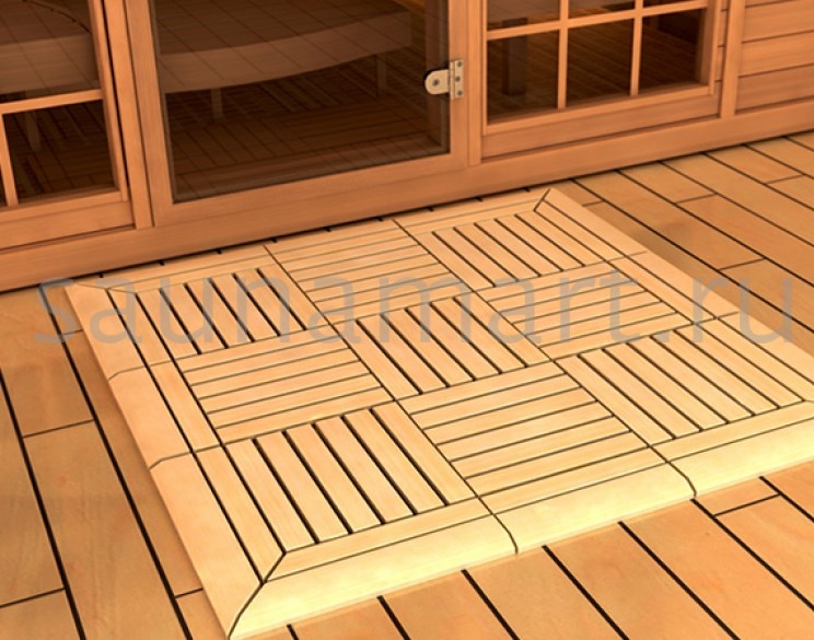 Sawo Коврик деревянный на пол 595-D-SID боковой Sawo Коврик деревянный на пол 595-D-SID боковой