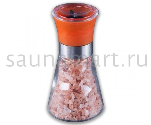 Пищевая Гималайская Красная Соль Мельничка 100 гр керамич. жернова цвет оранж  Пищевая Гималайская Красная Соль Мельничка 100 гр керамич. жернова цвет оранж